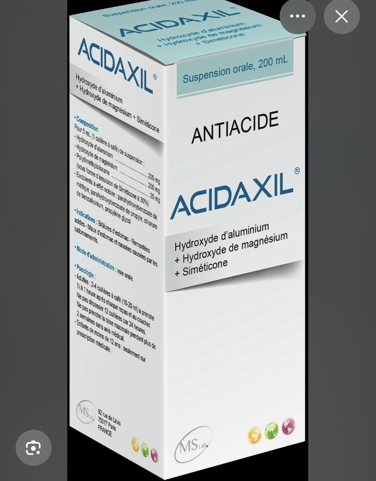 ACIDAXIL 200MG/20M