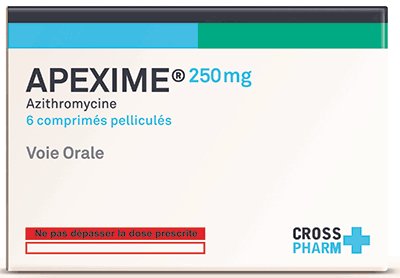 APEXIME 250MG COMPRIME PELLICULE BOITE DE 6