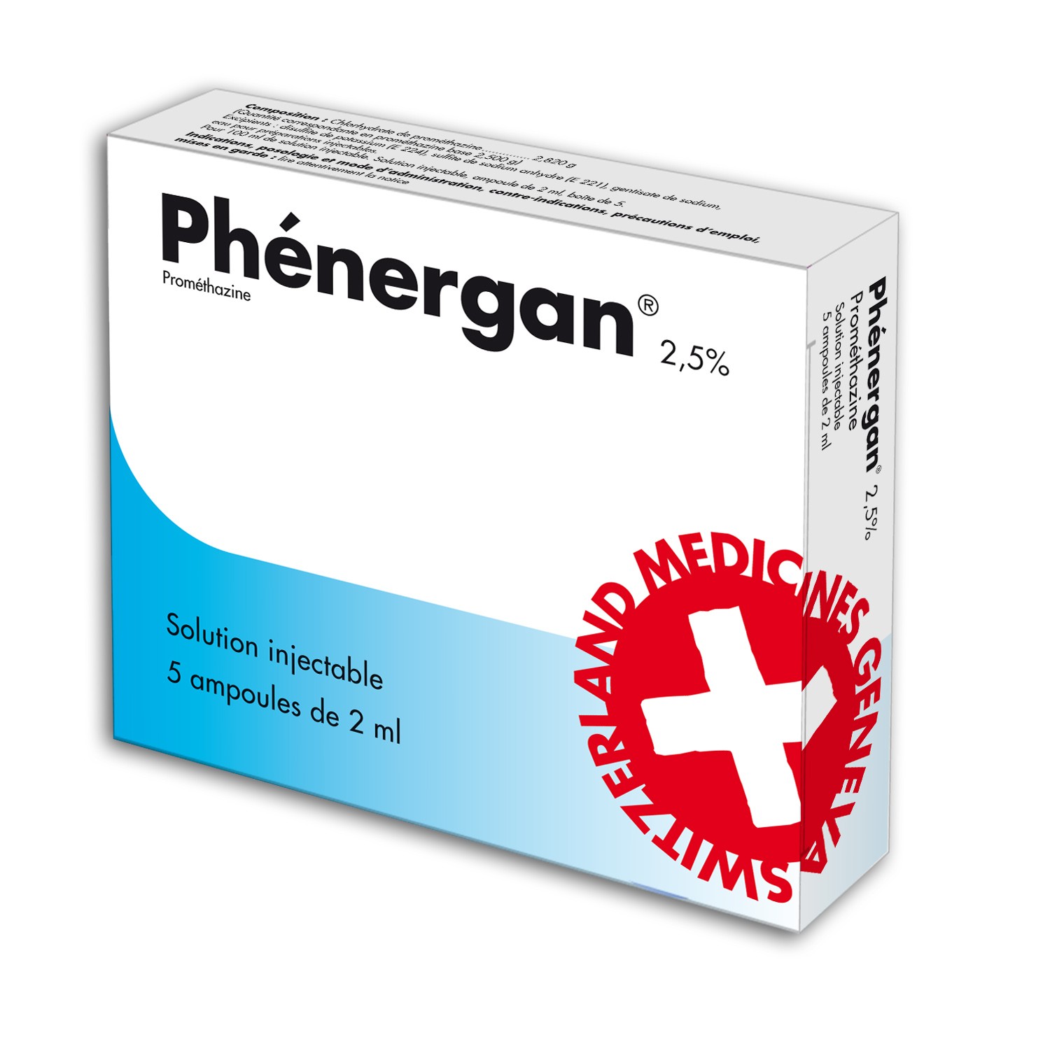 PHENERGAN 25 MG COMPRIMÉ ENROBÉ BOÎTE DE 20