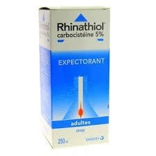 Rhinathiol Carbcystéine 5% Sirop expectorant adulte