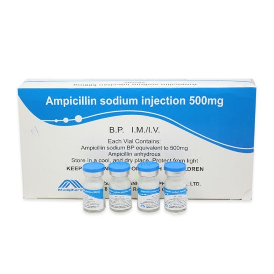 AMPICILLINE 500MG INJ AMP BTE/100